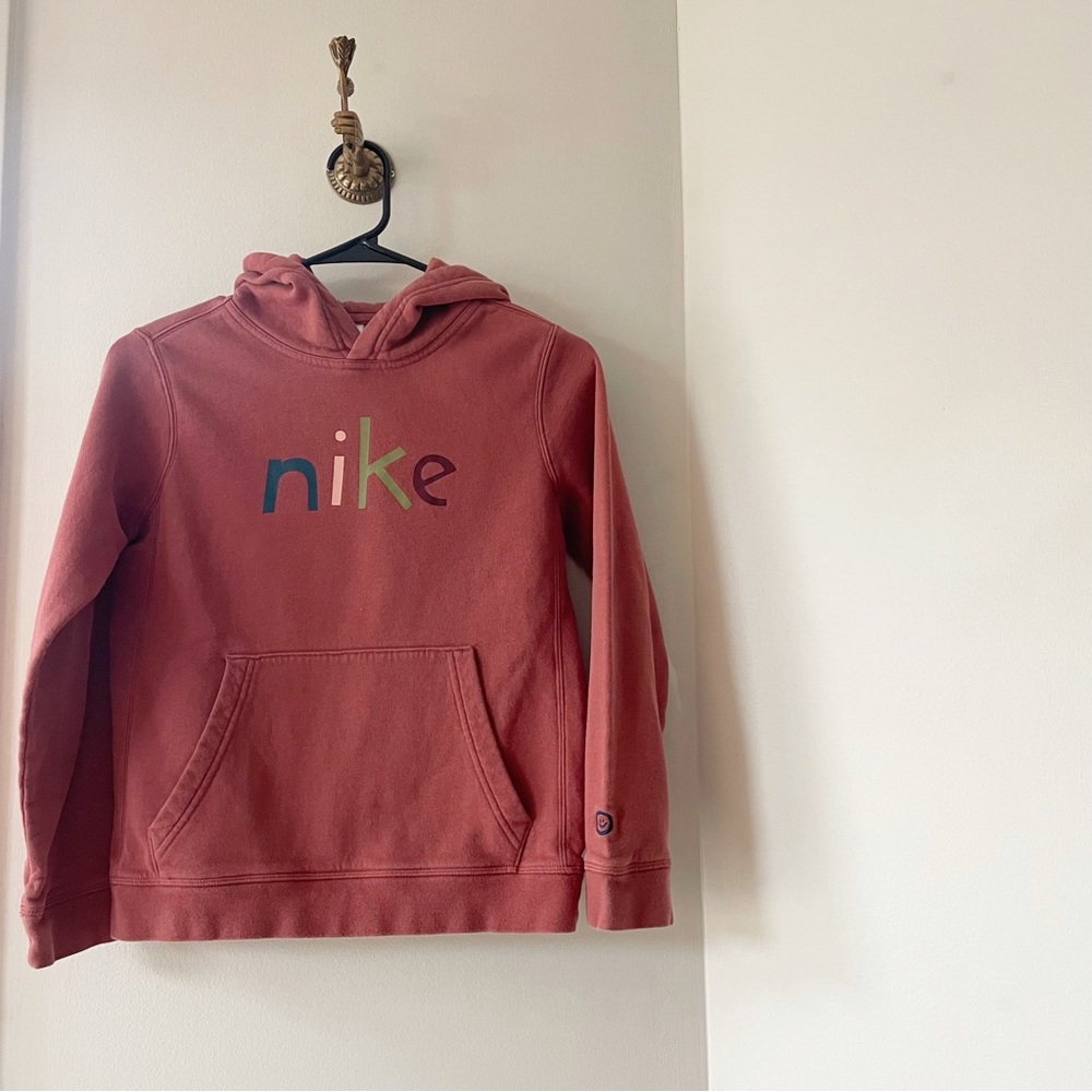Nike Fleece Canyon Rust/Valerian Pullover Hoodie | 10/12